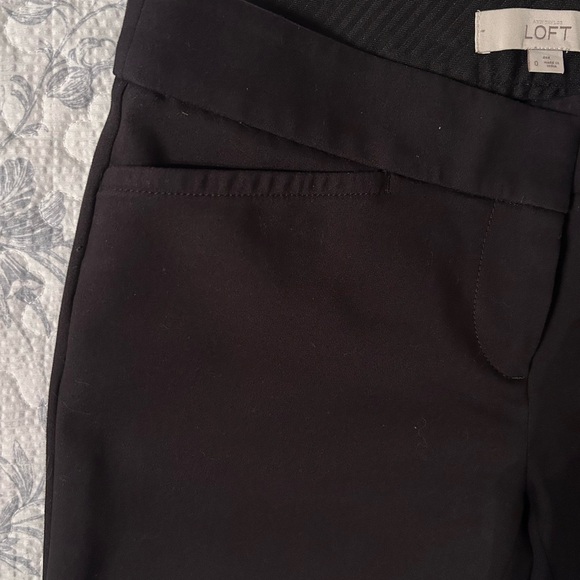 Ann Taylor LOFT Classic ZOE Black Pants Trousers Size 0 Like New - Picture 11 of 11